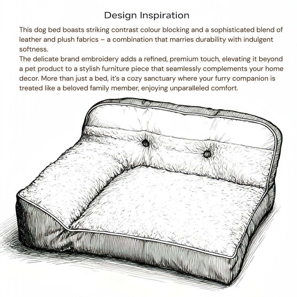 Pettami Washable Dog Bed with Removable Cover, Thick Padding for XL 2XL Dogs