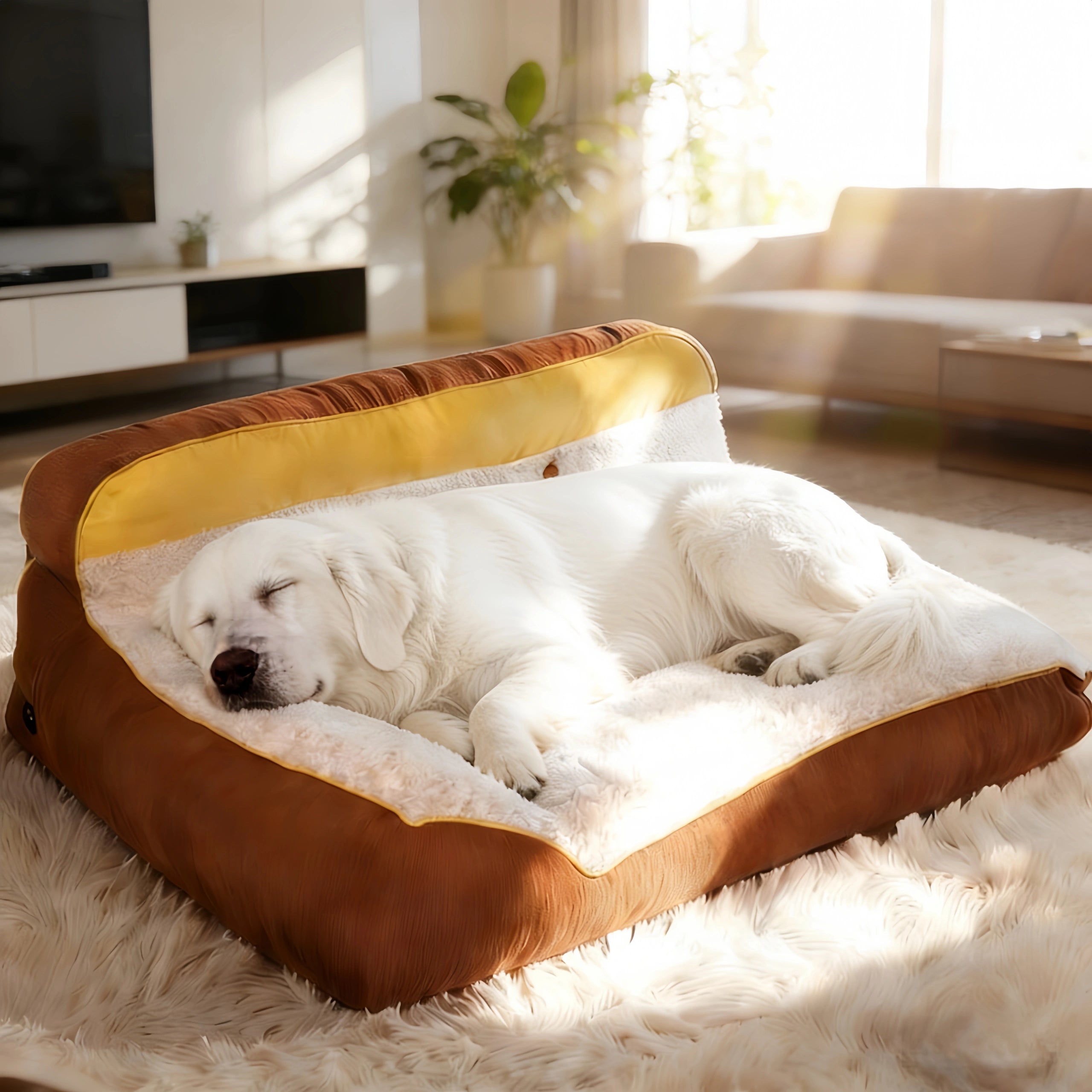 Pettami Washable Dog Bed with Removable Cover, Thick Padding for XL 2XL Dogs