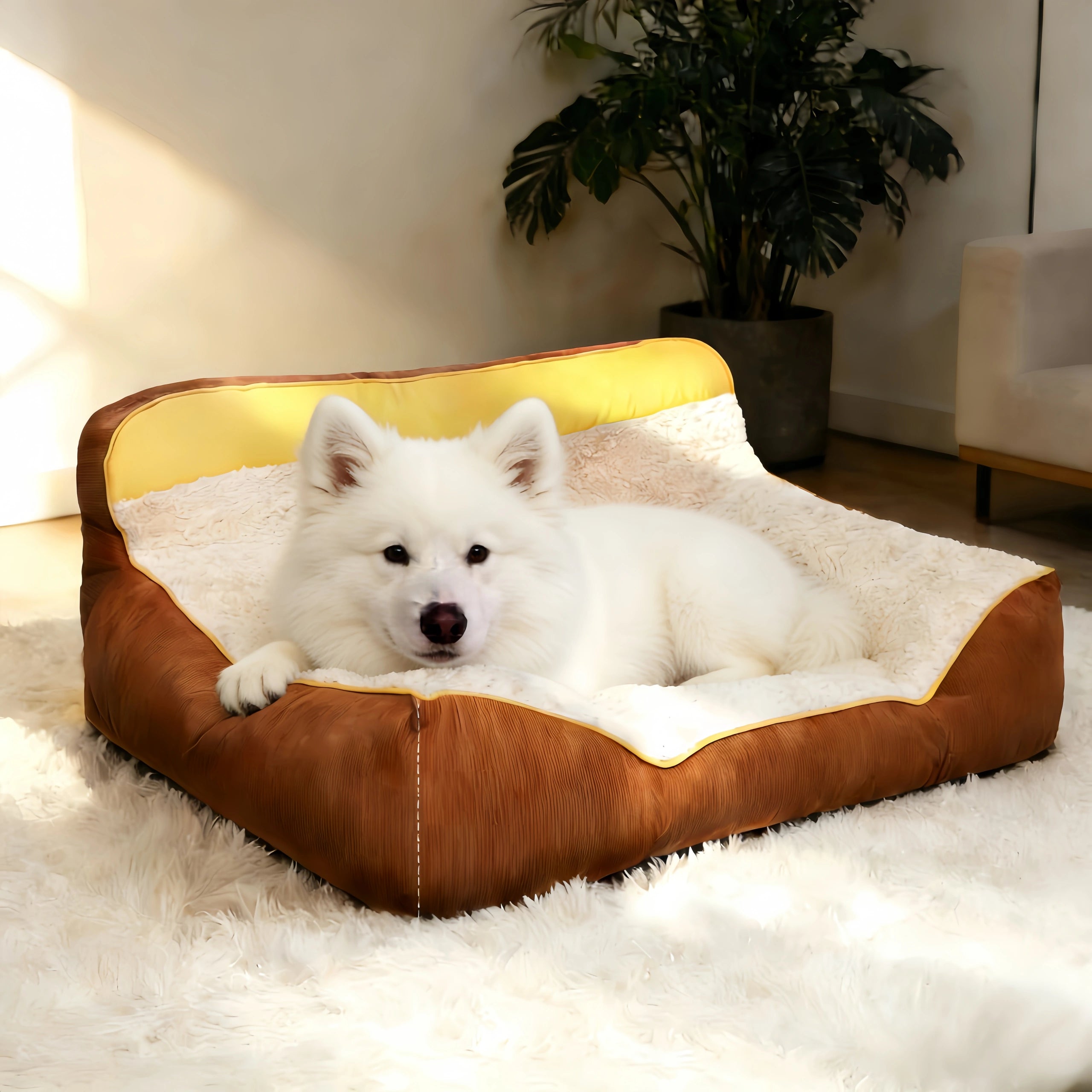 Pettami Washable Dog Bed with Removable Cover, Thick Padding for XL 2XL Dogs